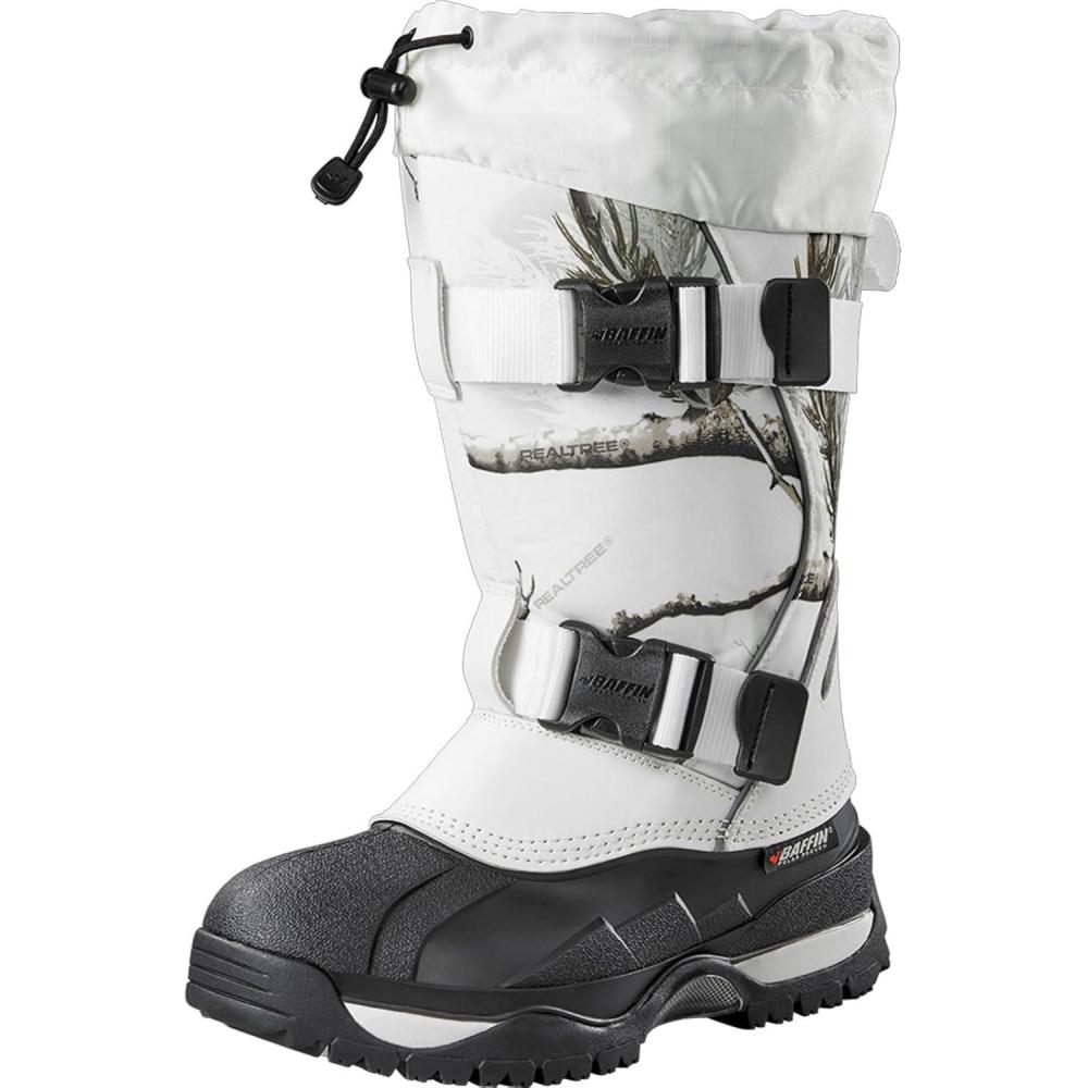 imageBaffin Impact Mens Boots Midcalf Height Available in Black ampamp White color for Extreme Cold weather Snow andor Icecovered environments Snowshoe CompatibleSnow Camo
