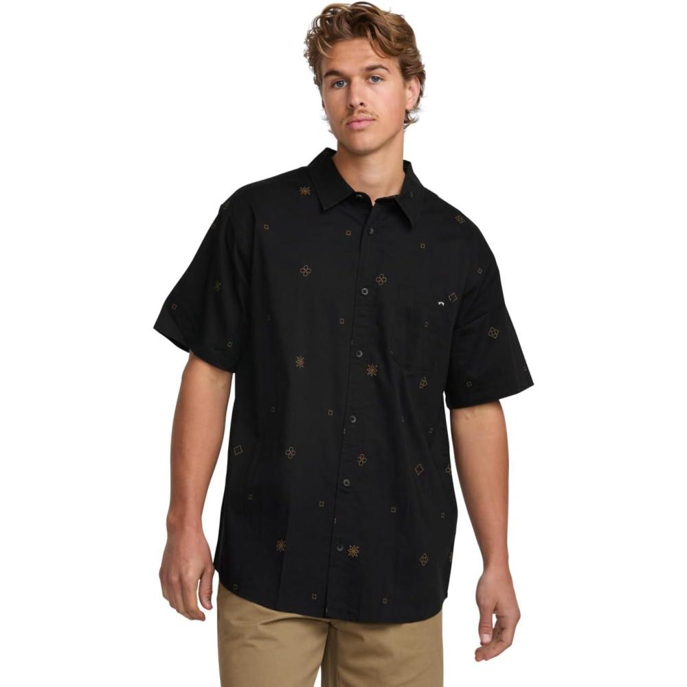 imageBillabong Mens Classic Sundays Woven Short Sleeve ShirtBlack S125 Mini