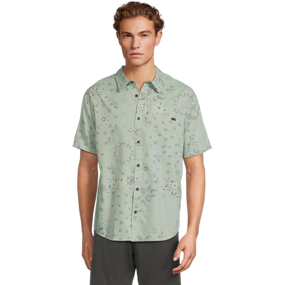 imageBillabong Mens Classic Sundays Woven Short Sleeve ShirtMilitia Green