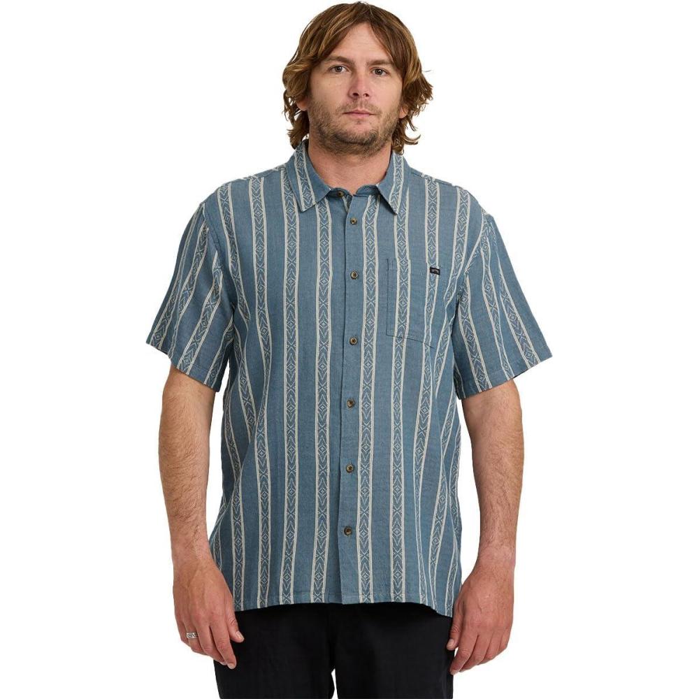 imageBillabong Mens Classic Sundays Woven Short Sleeve ShirtRustic Blue