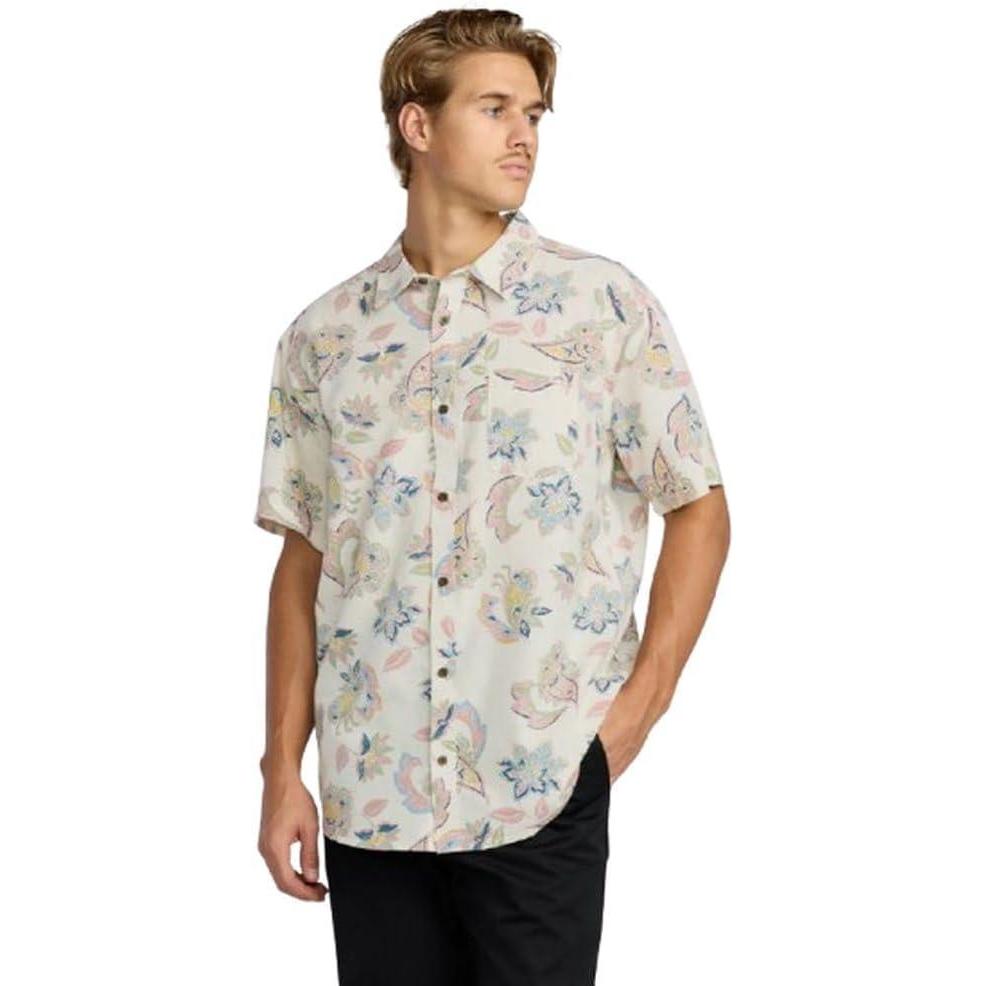imageBillabong Mens Classic Sundays Woven Short Sleeve ShirtSand