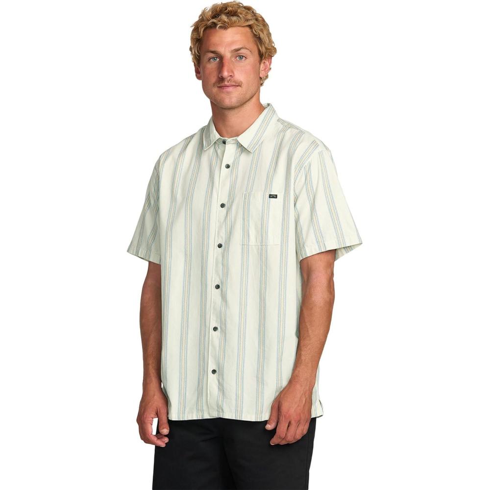 imageBillabong Mens Classic Sundays Woven Short Sleeve ShirtSoil