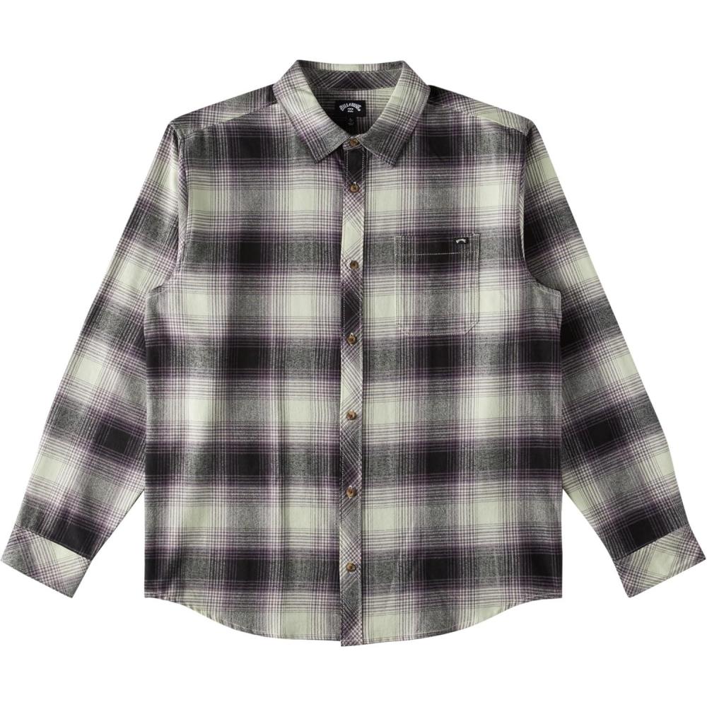 imageBillabong Mens Coastline Long Sleeve Flannel ShirtMint Cream