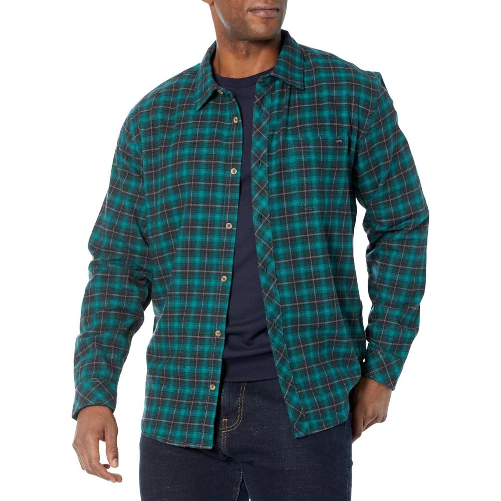 imageBillabong Mens Coastline Long Sleeve Flannel ShirtPacific