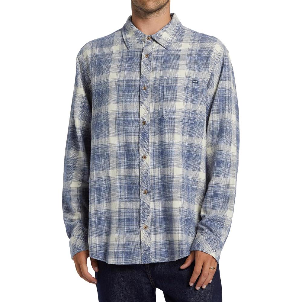 imageBillabong Mens Coastline Long Sleeve Flannel ShirtSlate Blue