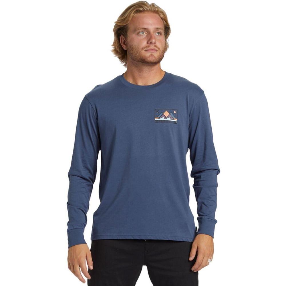 imageBillabong Mens Range Long Sleeve Graphic TeeSlate Blue