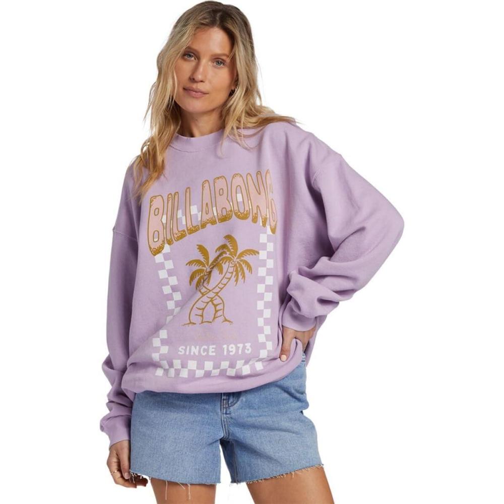 imageBillabong womens Ride in Oversized Crewneck SweatshirtPeaceful Lilac