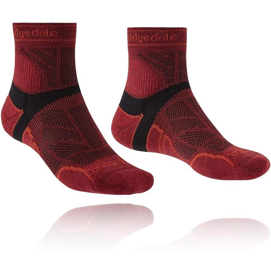 imageBridgedale Mens Trail Run Ultralight T2 Merino Performance  CrewRed