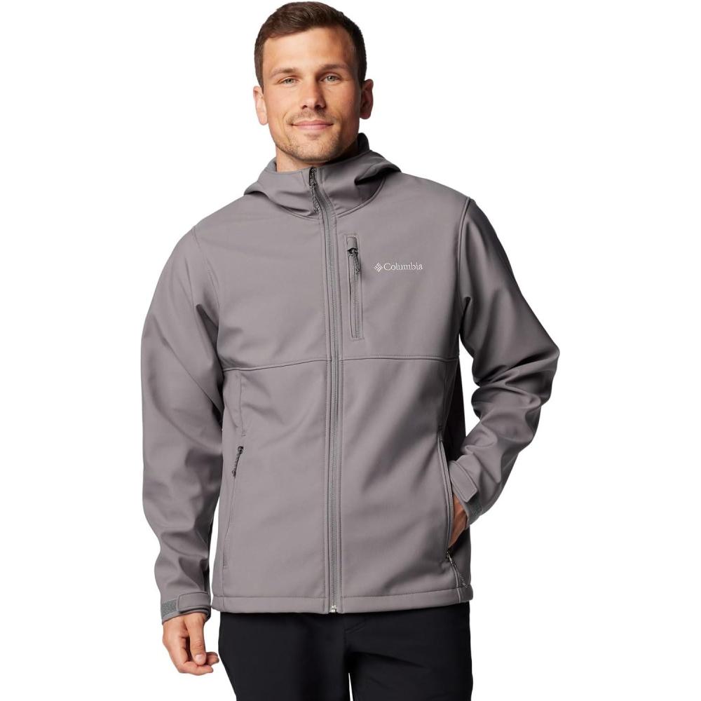 imageColumbia Mens Ascender II Hooded Softshell Rain JacketCity Grey