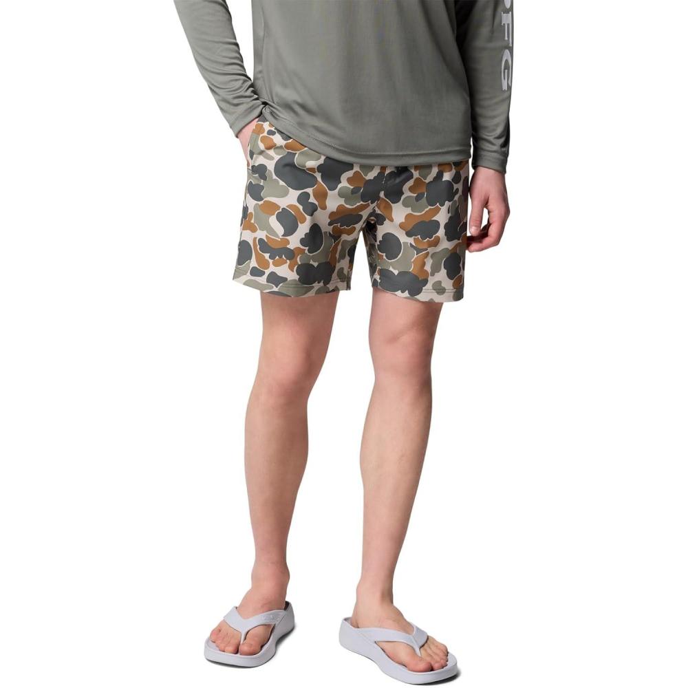 imageColumbia Mens PFG Rambler Printed Water ShortFossil Deltahunter Camo
