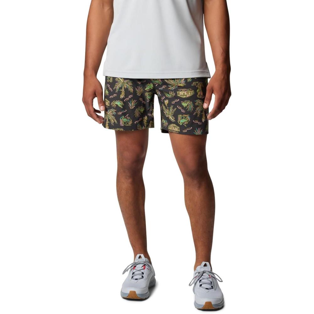 imageColumbia Mens PFG Rambler Printed Water ShortShark Everglades