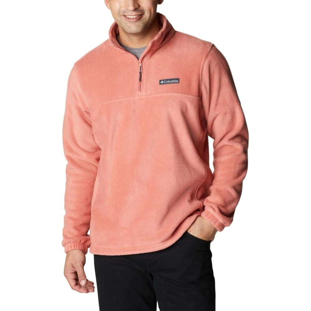 imageColumbia Mens Steens Mountain Half Zip FleeceDark Coral