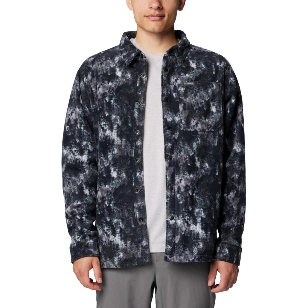 imageColumbia Mens Steens Mountain Printed Shirt Jacket IiBlack Timberwild