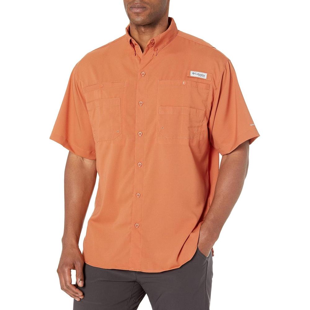 imageColumbia Mens Tamiami II Short Sleeve ShirtIsland Orange