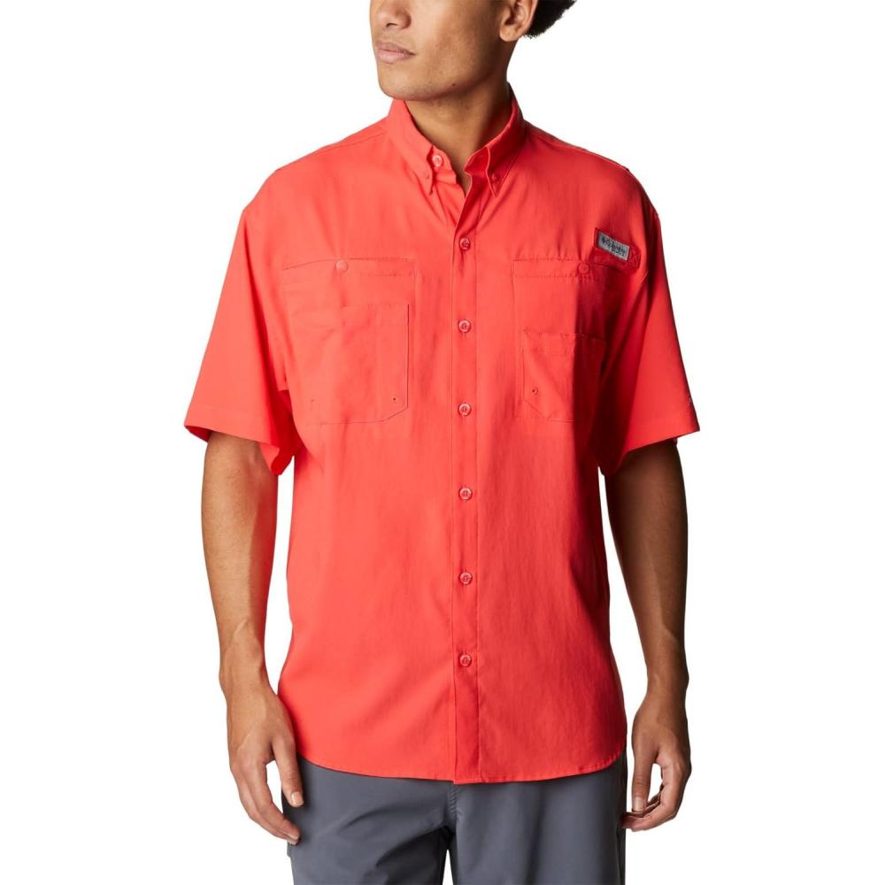 imageColumbia Mens Tamiami II Short Sleeve ShirtRed Hibiscus