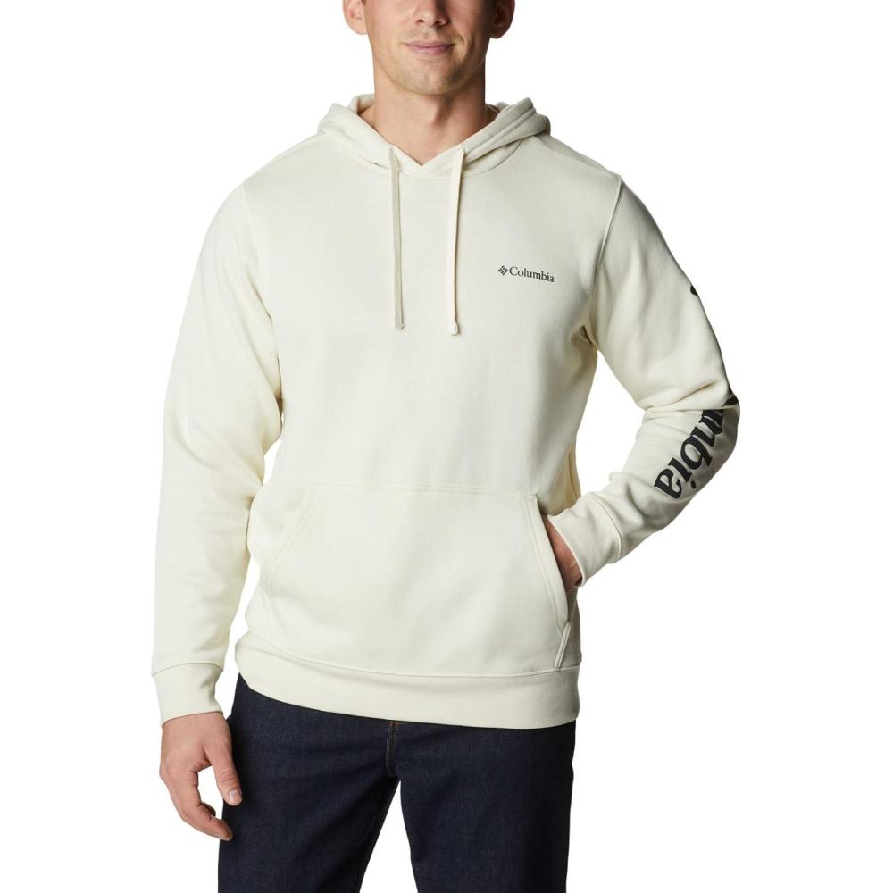 imageColumbia Mens Trek HoodieChalkCsc Sleeve Logo