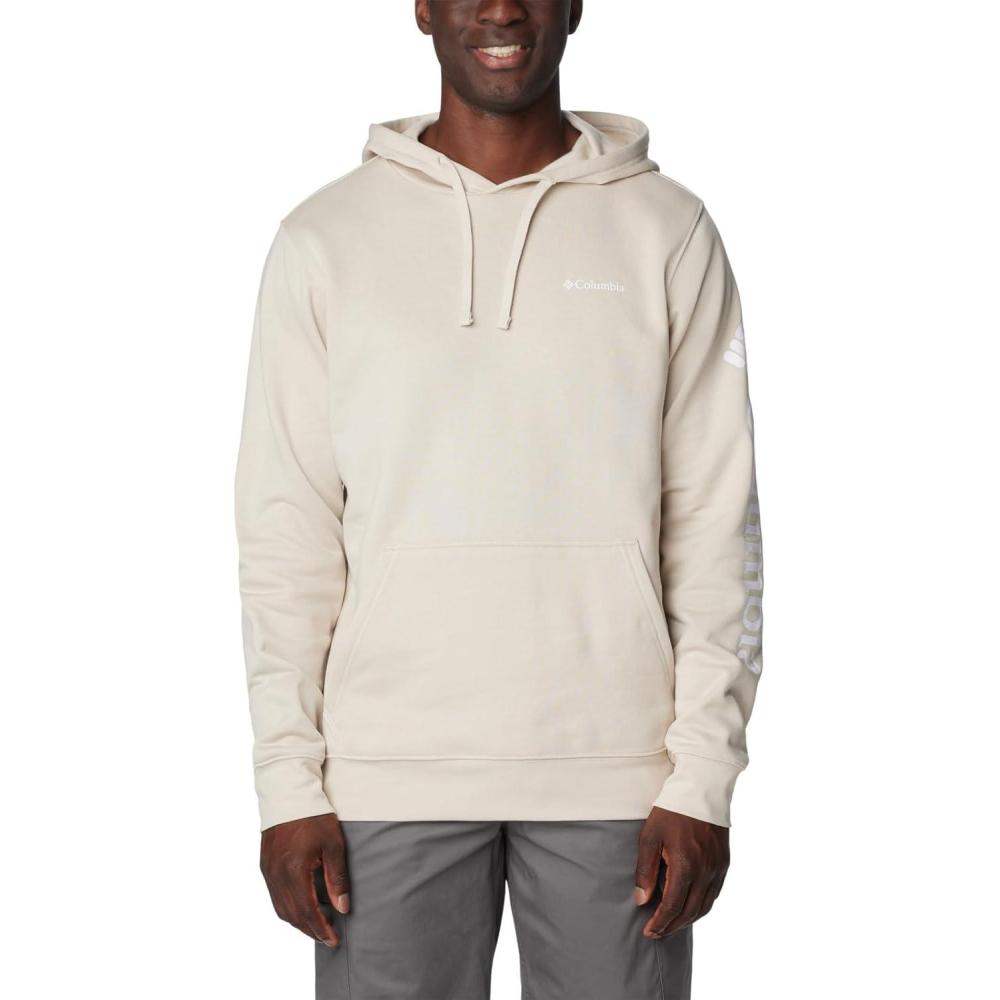 imageColumbia Mens Trek HoodieDark StoneCsc Sleeve Logo