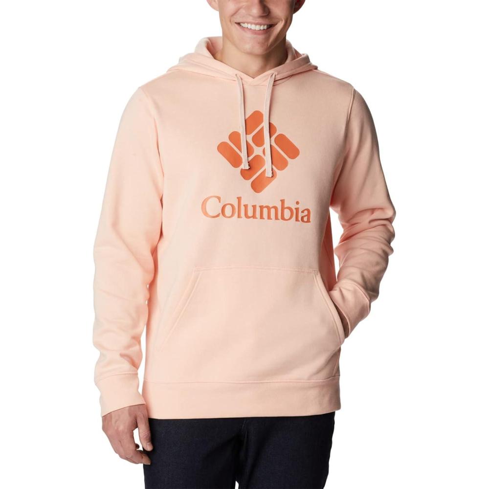 imageColumbia Mens Trek HoodiePeach BlossomCsc Stacked Graphic