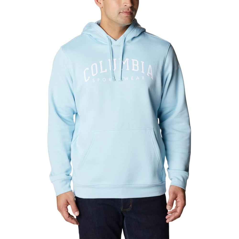 imageColumbia Mens Trek HoodieSky BlueCsc Arched Brand Logo