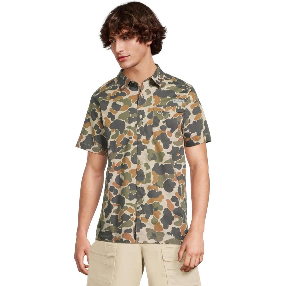 imageColumbia Mens Wild Cast Camp ShirtFossil Deltahunter Camo