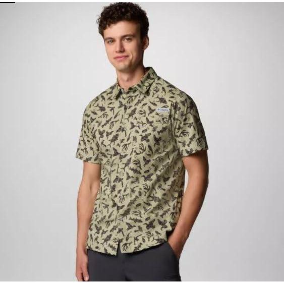 imageColumbia Mens Wild Cast Camp ShirtSmokey Sage Huntfish