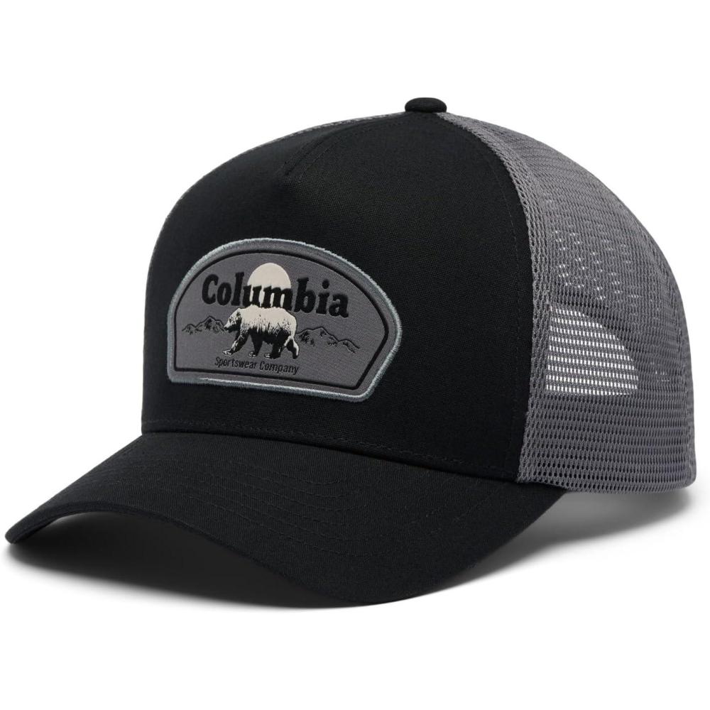 imageColumbia UnisexAdult Road Ready Snap BackBlackCity GreyBear Roam