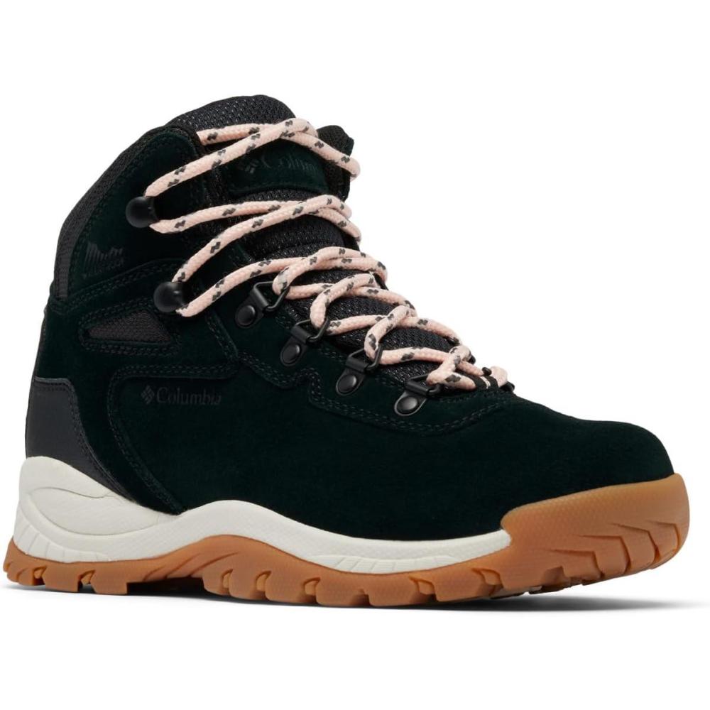 imageColumbia Womens Newton Ridge Plus Waterproof Amped Hiking BootBlackBlush Rose