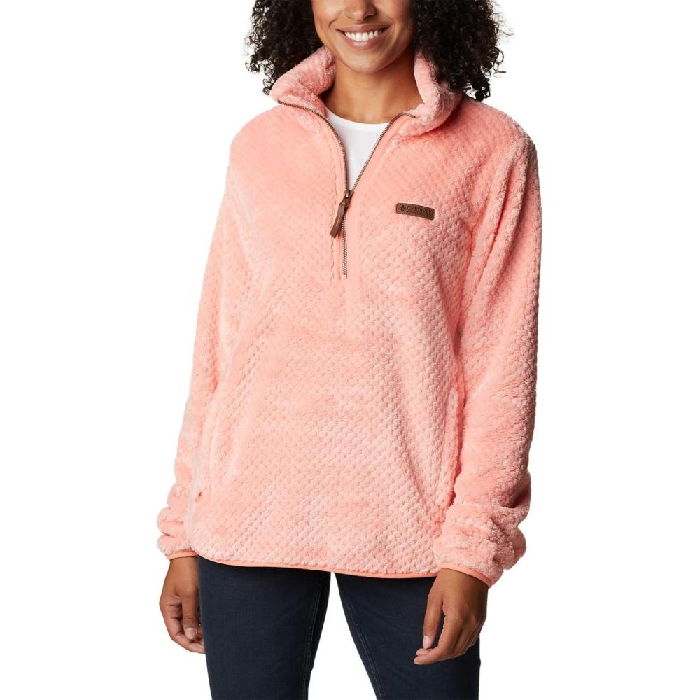 imageColumbia womens Fire Side Sherpa 14 ZipCoral Reef