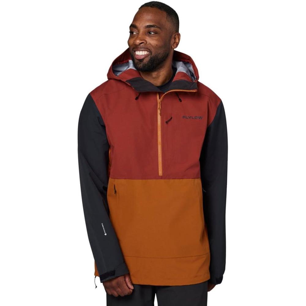 imageF22 Flylow Gear Unisex Adult XS Flamingo Anorak CoatRedwoodCopperBlack