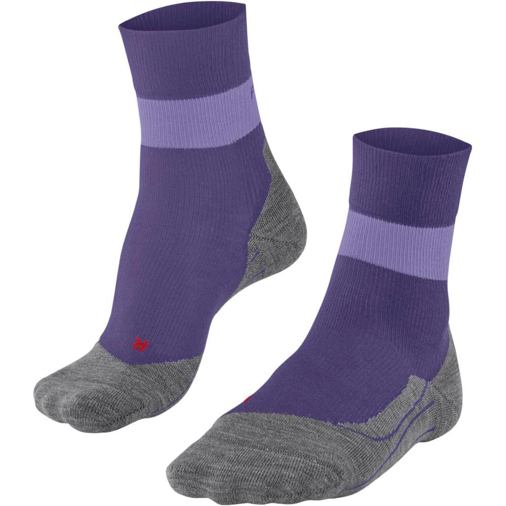imageFALKE Womens RU Compression Stabilizing Running Socks 1 PairPurple Amethyst 8683