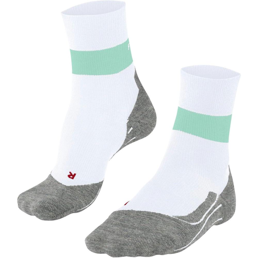 imageFALKE Womens RU Compression Stabilizing Running Socks 1 PairWhite