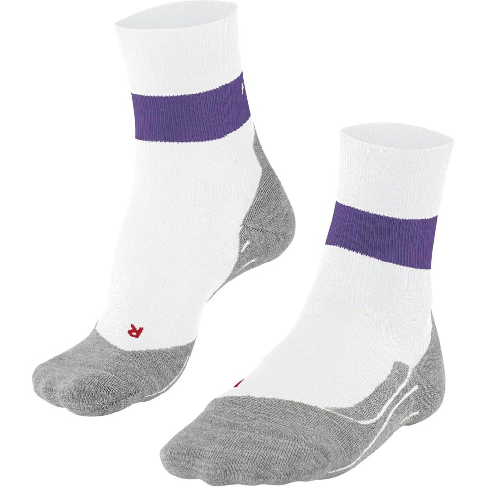 imageFALKE Womens RU Compression Stabilizing Running Socks 1 PairWhite White 2008