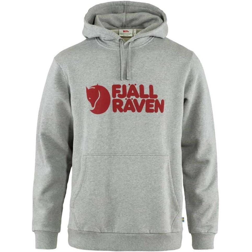 imageFjallraven Logo Hoodie MensGreyMelange