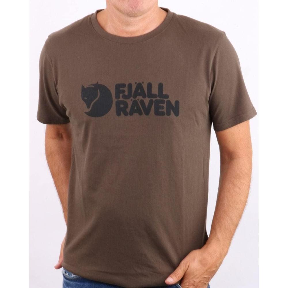 imageFjallraven Logo TShirt MensDark Olive