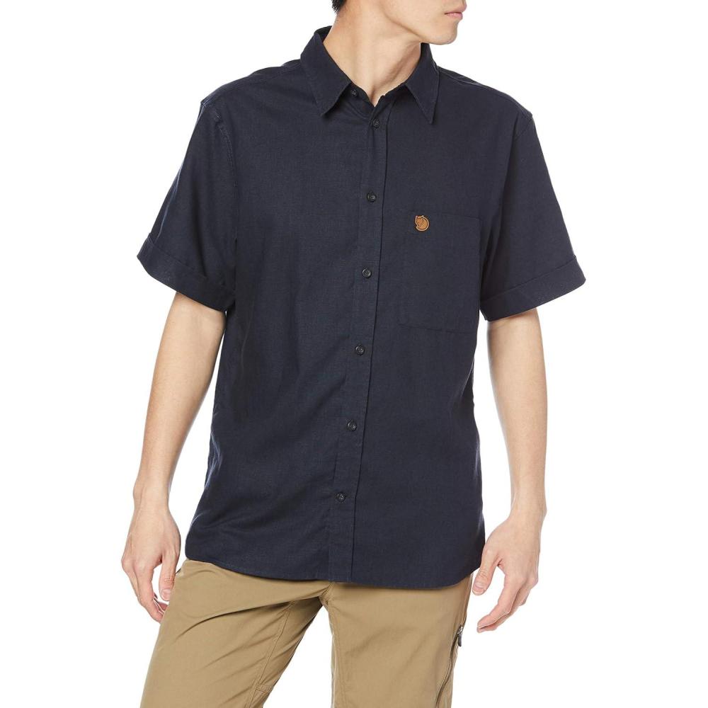 imageFjallraven Ovik Travel Shirt ShortSleeve  MensDark Navy
