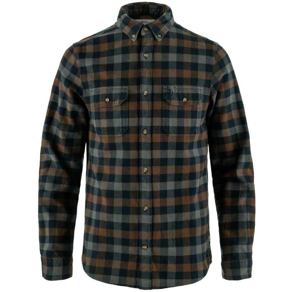 imageFjllrven Skog Mens Long Sleeve Flannel ShirtDark Navydark Oak