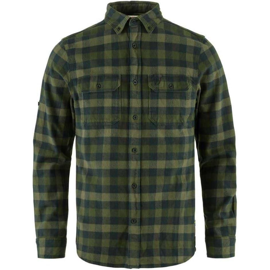 imageFjllrven Skog Mens Long Sleeve Flannel ShirtDeep Forestlaurel Green