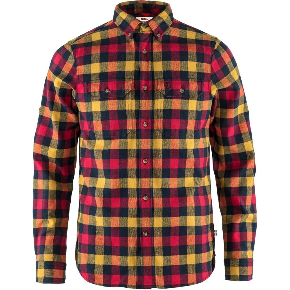 imageFjllrven Skog Mens Long Sleeve Flannel ShirtTrue Red