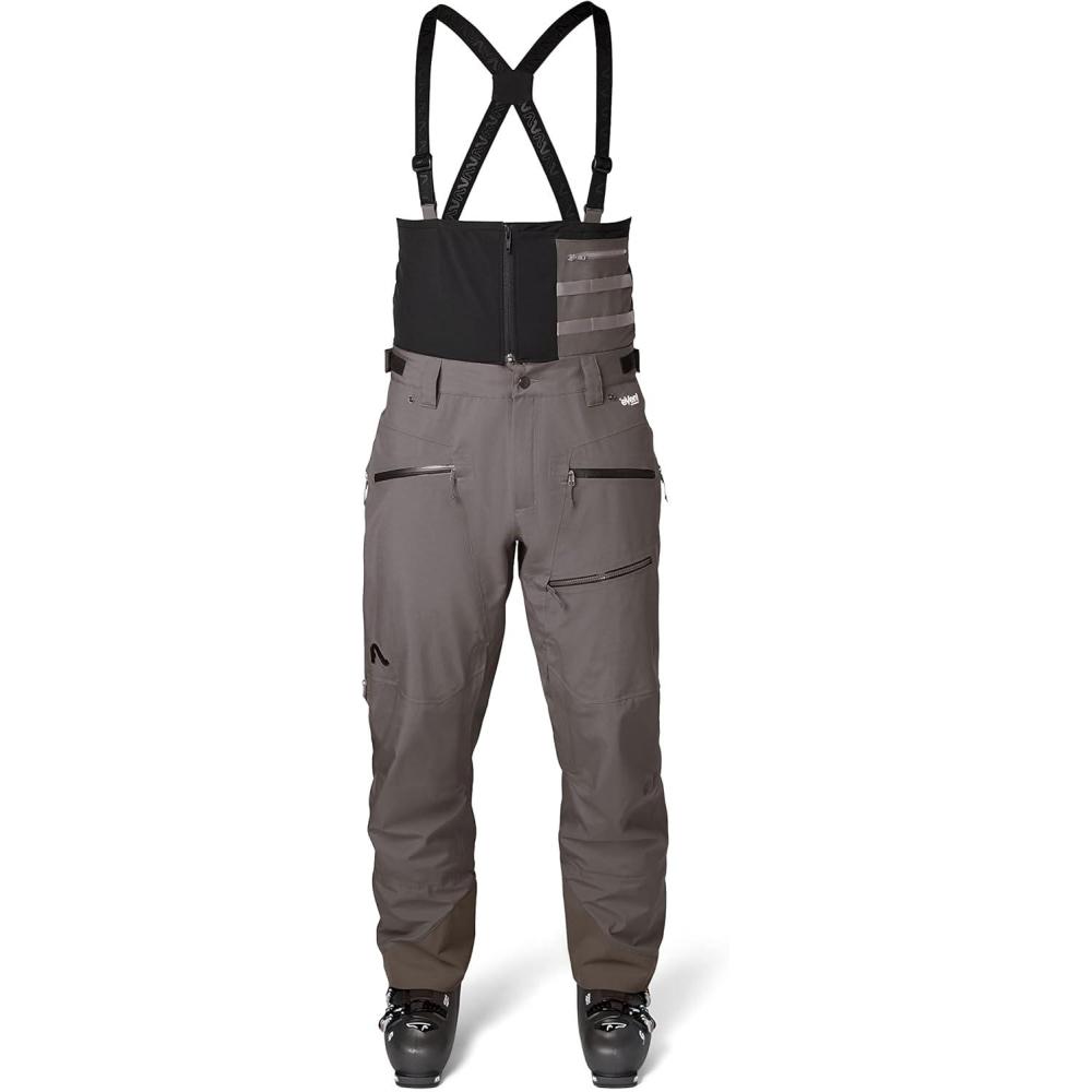 imageFlylow Mens Compound Bib Waterproof Breathable Ski and Snowboard PantsMercury