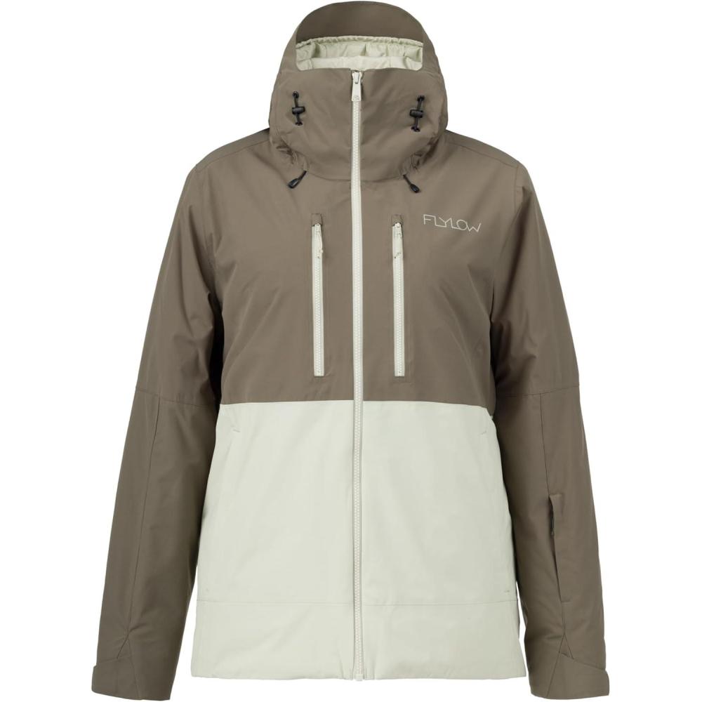 imageFlylow Womens Avery Jacket  Insulated Waterproof Ski ampamp Snowboard CoatLeafMist