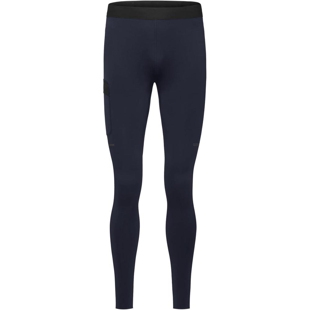 imageGOREWEAR Mens Concurve Running Tights BlackOrbit Blue