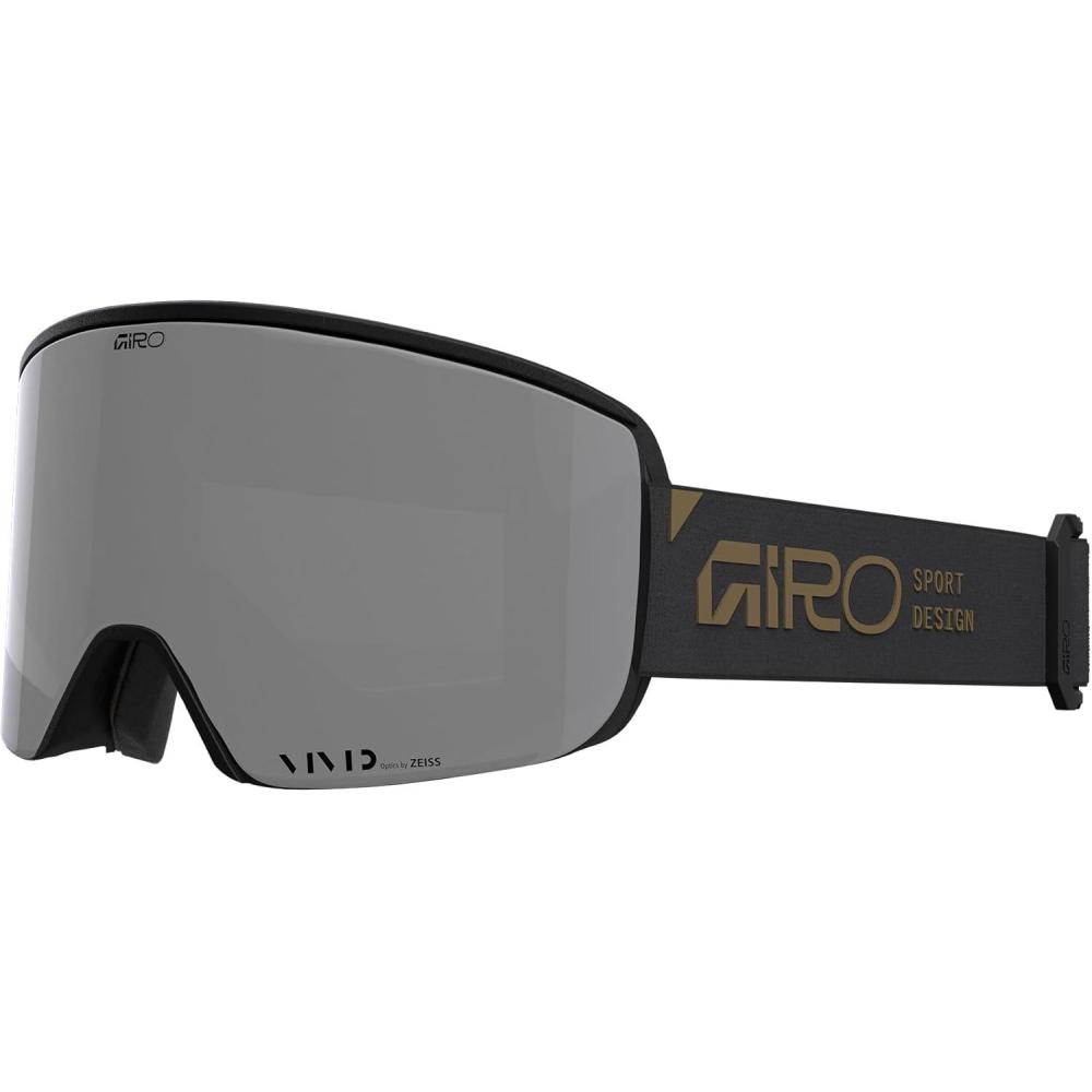 imageGiro Axis Ski Goggles  Snowboard Goggles for Men  Quick Change with 2 VIVID Lenses  AntiFog Vent Tech  OTGMidnight Brown Stacked  Vivid Onyx