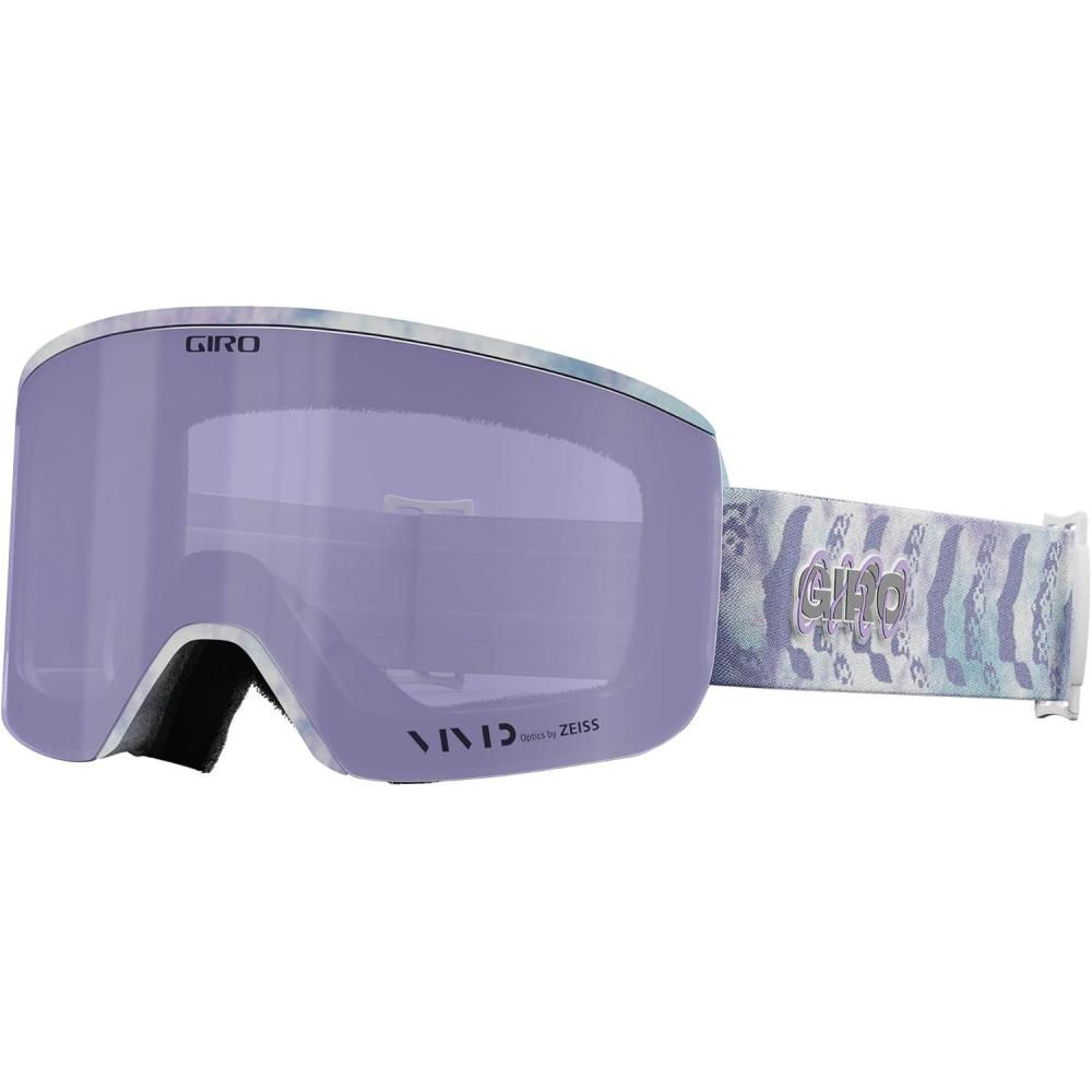 imageGiro Axis Ski Goggles  Snowboard Goggles for Men  Quick Change with 2 VIVID Lenses  AntiFog Vent Tech  OTGPurple Flashback  Vivid Haze