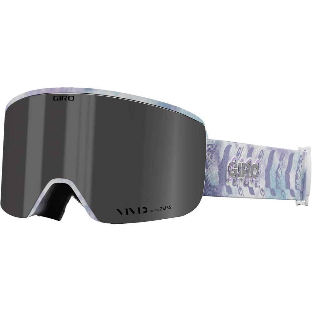 imageGiro Axis Ski Goggles  Snowboard Goggles for Men  Quick Change with 2 VIVID Lenses  AntiFog Vent Tech  OTGPurple Flashback  Vivid Smoke