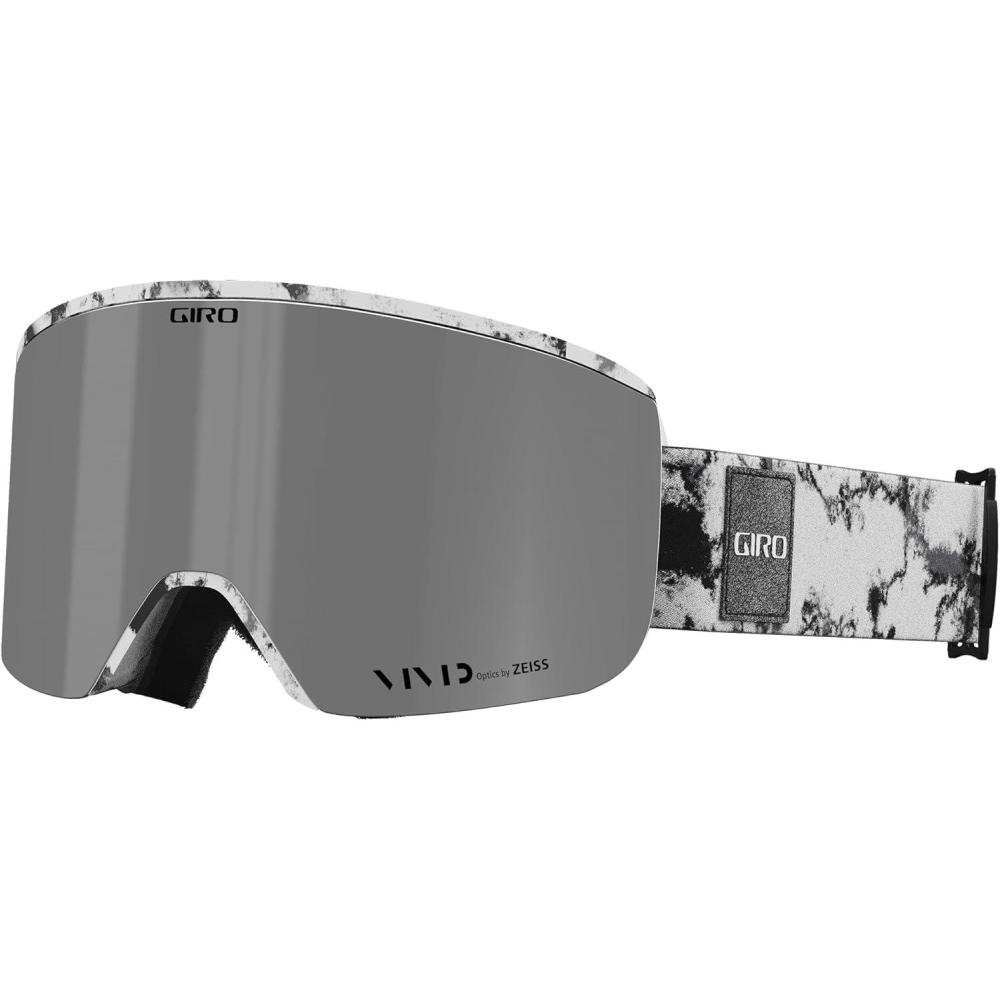 imageGiro Axis Ski Goggles Snowboard Goggles for Men Quick Change with 2 VIVID Lenses AntiFog Vent Tech OTGWhiteDark Matter Vivid Onyx