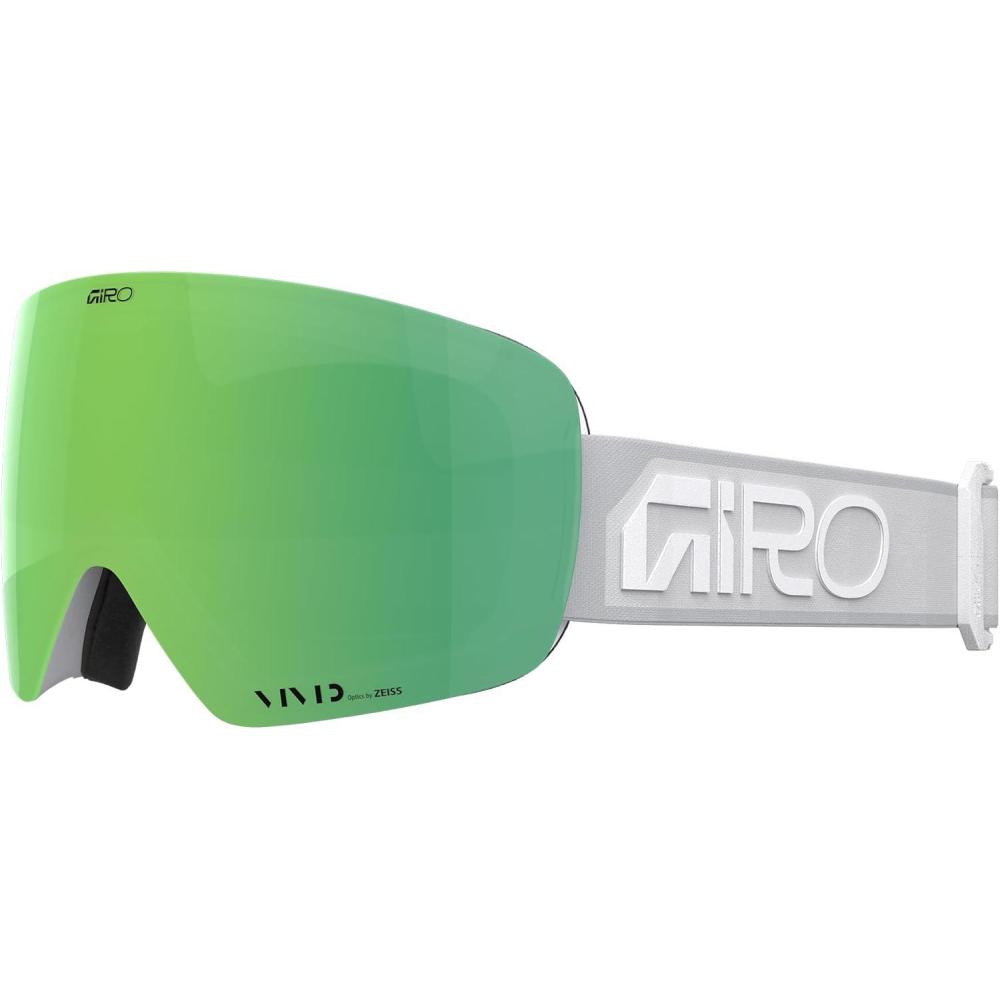 imageGiro Contour Goggles 2022White Wordmark Vivid Emerald