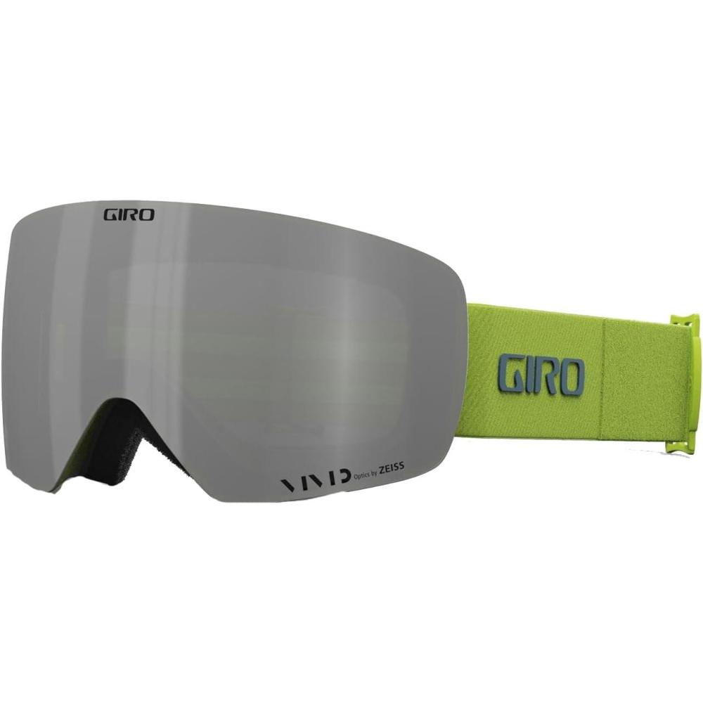 imageGiro Contour RS Adult Snow Goggle  Ano Lime Thirds Strap with VIVID OnyxVIVID Infrared Lenses