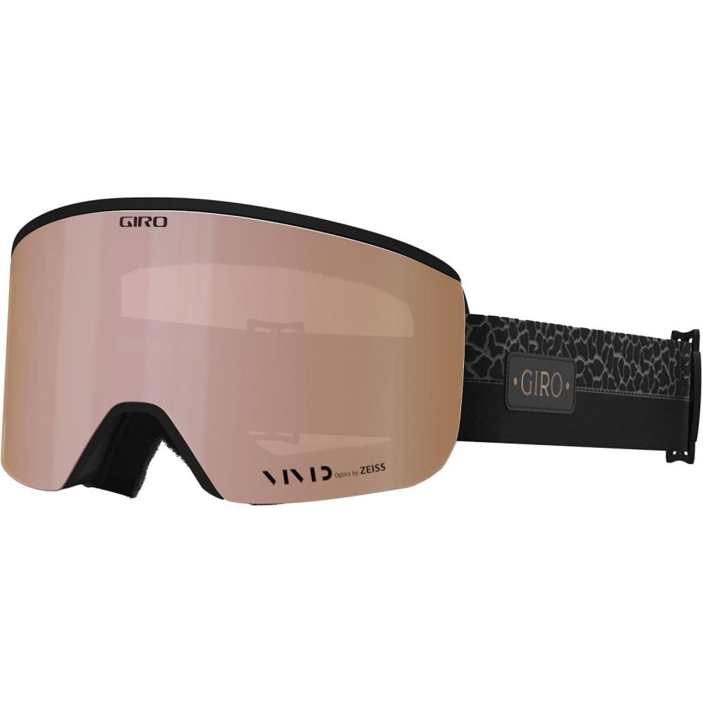 imageGiro Ella Goggles 2022 WomensBlack Craze Frame With Vivid Rose GoldVivid Infrared Lens