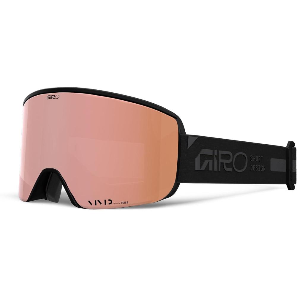 imageGiro Ella Goggles 2022 WomensBlack Rails Vivid Rose Gold Vivid Infrared
