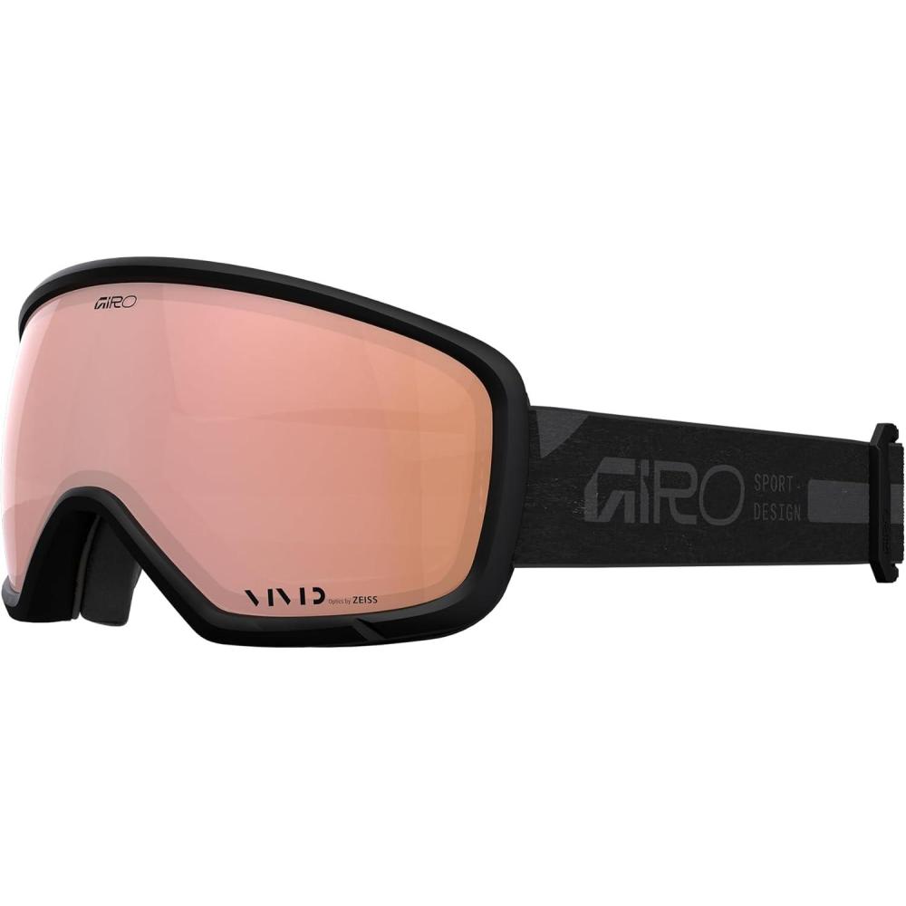 imageGiro Millie Goggles 2022  WomensBlack Rails  Vivid Rose Gold